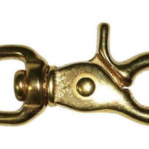 Baron 1/2 in. D X 2-1/2 in. L Polished Bronze Trigger Snap 40 lb