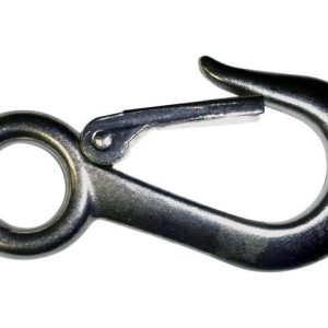 Baron 1-1/8 in. D X 4-5/8 in. L Polished Stainless Steel Snap Hook 400 lb