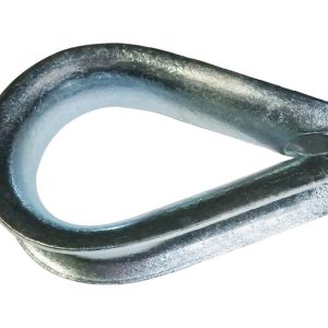 Baron Electrogalvanized Steel Wire Rope Thimble 2-3/4 in. L