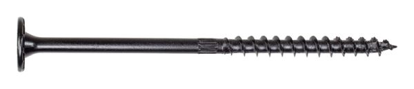 Simpson Strong-Tie No. 10 X 5-1/2 in. L Lobe Black Wood Screws 12 pk