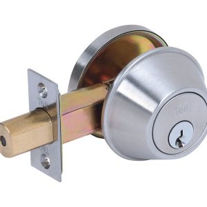 Tell Satin Nickel Steel Single Cylinder Deadbolt