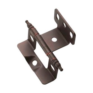 Amerock 1-5/8 in. W X 2-7/8 in. L Oil Rubbed Bronze Steel Cabinet Hinge 1 pk
