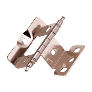 Amerock 1-5/8 in. W X 2-7/8 in. L Sterling Nickel Steel Cabinet Hinge 50 pk