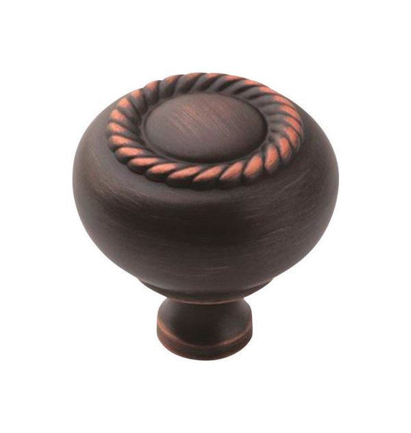 Amerock Allison Traditional Classics Round Cabinet Knob 1-1/4 in. D 1-1/4 in. Oil Rubbed Bronze 1 pk