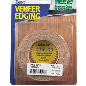 Band-It 0.75 in. W X 300 in. L Prefinished Red Oak Wood Veneer Edge Banding