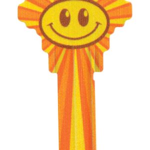 Hillman Wackey Smiley Face House/Office Universal Key Blank Single