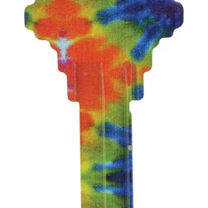 Hillman Wackey Tie Dyed House/Office Universal Key Blank Schlage/68 SC1 Single