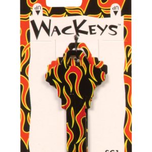 Hillman Wackey Flames House/Office Universal Key Blank Single