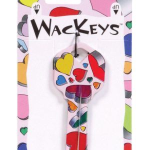 Hillman Wackey Hearts House/Office Universal Key Blank Single