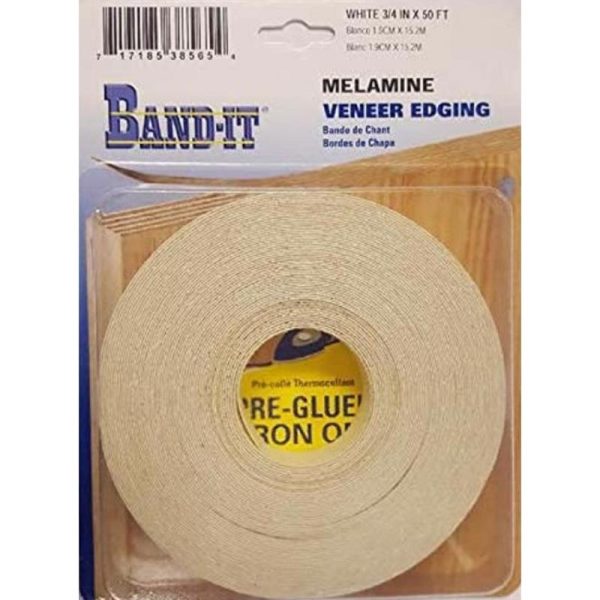 Band-It 0.75 in. W X 300 in. L Prefinished White Melamine Edge Banding