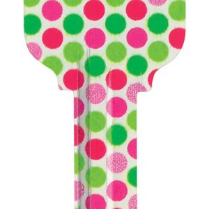 Hillman Wackey Polka Dots House/Office Universal Key Blank Single
