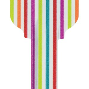 Hillman Wackey Stripes House/Office Universal Key Blank Single