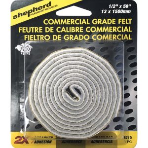 Shepherd Hardware Felt Self Adhesive Furniture Pad Roll Beige 1/2 in. W X 58 in. L 1 pk