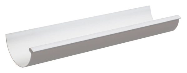 Plastmo 5 in. W X 120 in. L White Vinyl Half Round Gutter