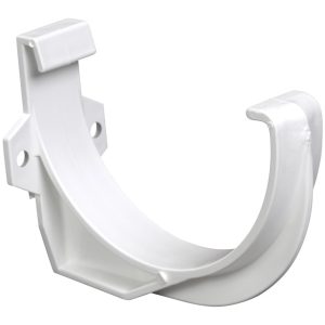 Plastmo 4 in. W White Vinyl Half Round Gutter Bracket