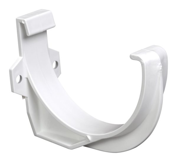 Plastmo 4 in. W White Vinyl Half Round Gutter Bracket