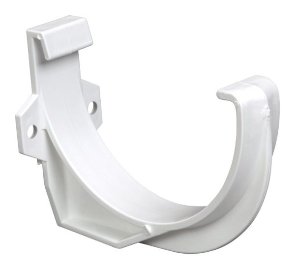 Plastmo 5 in. W White Vinyl Half Round Gutter Bracket