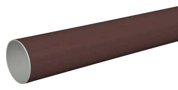 Plastmo 2.5 in. W X 120 in. L Brown Vinyl Round Downspout