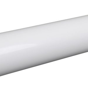 Plastmo 3 in. W X 120 in. L White Vinyl Round Downspout