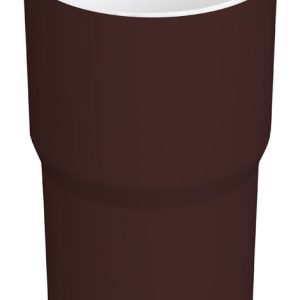 Plastmo 2.5 in. W Brown Vinyl Round Downspout Connector
