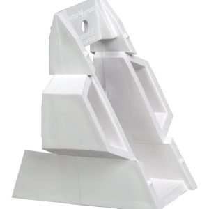 Plastmo 4.5 in. W White Vinyl Half Round Gutter Wedge