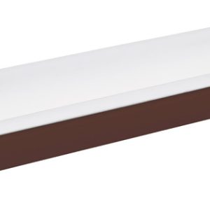 Plastmo 4 in. W X 120 in. L Brown Vinyl Half Round Gutter