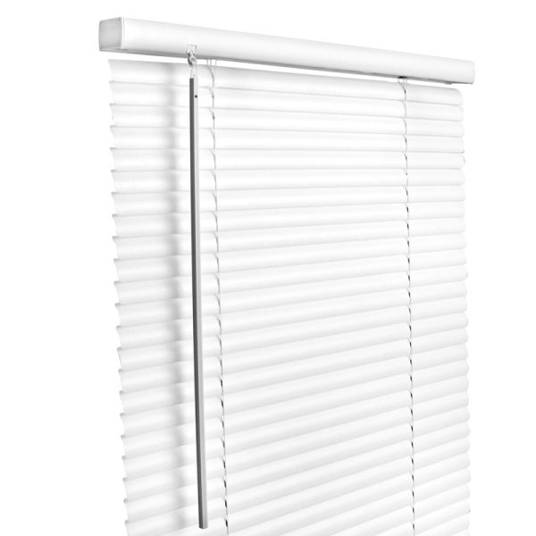 Living Accents Vinyl 1 in. Blinds 35 in. W X 72 in. H White Cordless