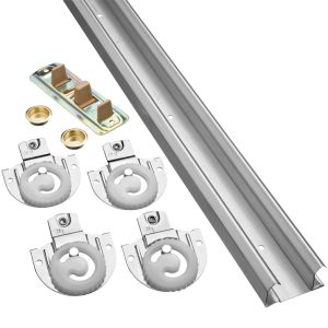 National Hardware Galvanized Nylon/Steel By-Pass Door Hardware Set 1 pk