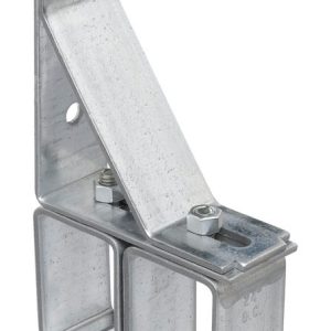 National Hardware Galvanized Silver Steel Double Box Rail Bracket 1 pk