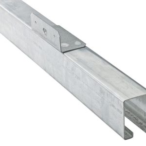 National Hardware Galvanized Silver Steel Face Mount Box Rail 1 pk