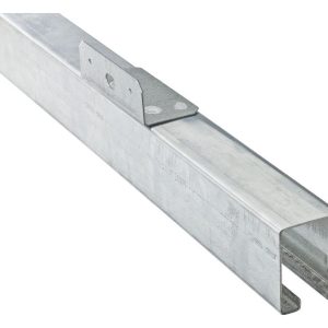 National Hardware Galvanized Silver Steel Face Mount Box Rail 1 pk