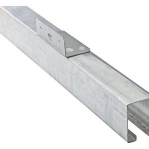 National Hardware Galvanized Silver Steel Face Mount Box Rail 1 pk
