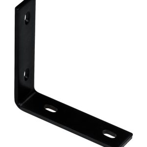 National Hardware 6.25 in. H X 1.5 in. W X 0.25 in. D Black Carbon Steel Inside/Outside Corner Brace