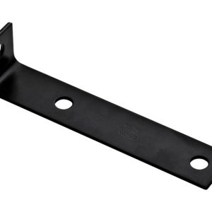 National Hardware 7.5 in. H X 1.5 in. W X 0.125 in. D Black Carbon Steel Inside Offset Leg Corner Br