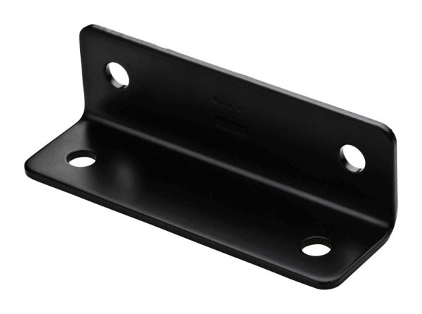 National Hardware 1.6 in. H X 5 in. W X 0.125 in. D Black Carbon Steel Inside/Outside Wide Corner Br