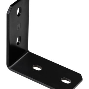 National Hardware 6.25 in. H X 3 in. W X 0.25 in. D Black Carbon Steel Inside/Outside Corner Brace