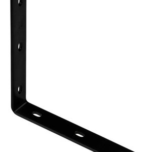 National Hardware 10.25 in. H X 1.5 in. W X 0.25 in. D Black Carbon Steel Inside/Outside Corner Brac