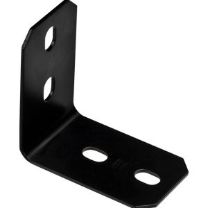 National Hardware 4.9 in. H X 3 in. W X 0.125 in. D Black Carbon Steel Inside/Outside Corner Brace