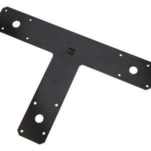 National Hardware 8 in. H X 1/8 in. W X 12 in. L Black Steel T-Plate