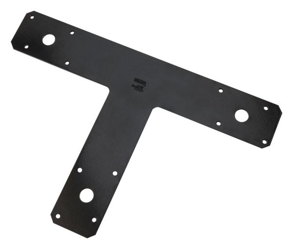 National Hardware 8 in. H X 1/8 in. W X 12 in. L Black Steel T-Plate ...