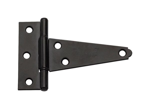National Hardware 4 in. L Black Extra Heavy Duty T-Hinge 1 pk