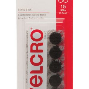 Velcro Sticky Back 5/8 in. L 15 pk
