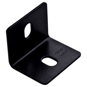 National Hardware 2.4 in. H X 3 in. W X 0.125 in. D Black Carbon Steel Inside/Outside Square Corner