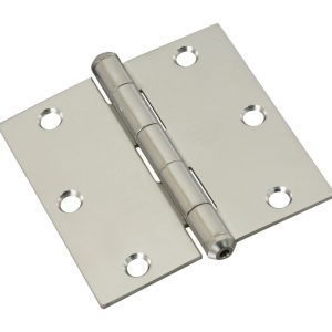 National Hardware 3.5 in. L Silver Door Hinge 1 pk