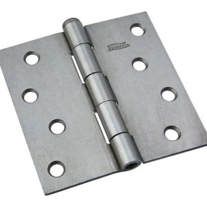 National Hardware 4 in. L Stainless Steel Broad Hinge 1 pk