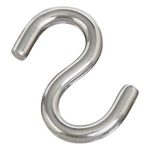 National Hardware Silver Stainless Steel 2.5 in. L Open S-Hook 145 lb 1 pk