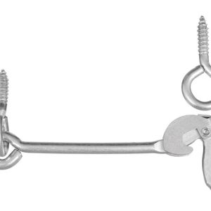 National Hardware Zinc-Plated Silver Steel 6 in. L Safety Gate Hook 1 pk