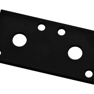 National Hardware 3 in. H X 1/8 in. W X 1.3 in. L Black Steel Mending Plate