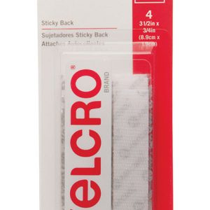 Velcro Strips 3-1/2 in. L 4 pk