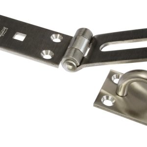 National Hardware Brushed Stainless Steel 7-1/2 in. L Safety Hasp 1 pk